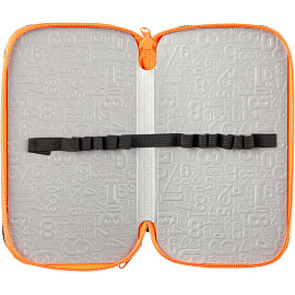 Пенал двухсекционный большой тканевый торец ПО-090, КИБЕР БОТ 2025