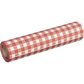 Скатерть одноразовая Luscan, 120х200см 6шт/рулон, красная клетка
