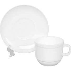 Чайная пара 250 мл штабелируемая Белье,6шт/уп