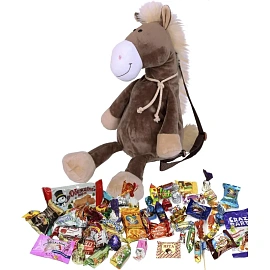 Новогодний сладкий подарок РЮКЗАК ЛОШАДКА МАРКИЗ,ТР1000-01-26 600г