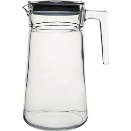 Кувшин СИТИ 2000 мл, серая пластиковая крышка,стекло, 6шт/уп фото Кувшин СИТИ 2000 мл, серая пластиковая крышка,стекло, 6шт/уп