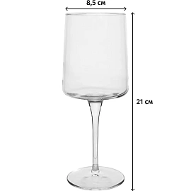 Набор бокалов АЙКОНИК 340 мл для вина, стекло,6 шт