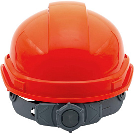 Каска защитная строительная Еланпласт Ай-Прайм Эксперт оранжевая с храповым механизмом (КАС-061)