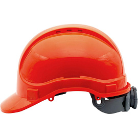 Каска защитная строительная Еланпласт Ай-Прайм Эксперт оранжевая с храповым механизмом (КАС-061)