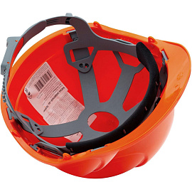 Каска защитная строительная Еланпласт Ай-Прайм Классик оранжевая с ленточным механизмом регулировки (КАС-063)