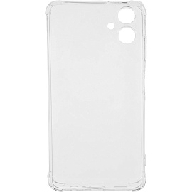 Чехол накладка PERO силикон для Samsung A06 прозрачный усиленный