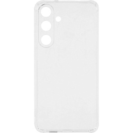 Чехол накладка PERO силикон для Samsung S25 Plus прозрачный усиленный