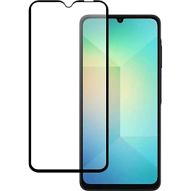 Защитное стекло PERO Full Glue для Samsung A06, черное фото Защитное стекло PERO Full Glue для Samsung A06, черное