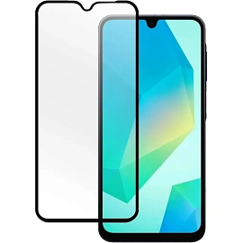 Защитное стекло PERO для Samsung A16, черное фото Защитное стекло PERO для Samsung A16, черное