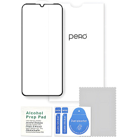 Защитное стекло PERO Full Glue для Samsung A26, черное фото Защитное стекло PERO Full Glue для Samsung A26, черное