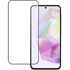 Защитное стекло PERO Full Glue для Samsung A36, черное фото Защитное стекло PERO Full Glue для Samsung A36, черное