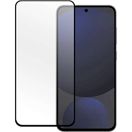 Защитное стекло PERO Full Glue для Samsung S24FE, черное фото Защитное стекло PERO Full Glue для Samsung S24FE, черное