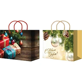 Пакет подарочный  (560x410x240) XXLH25 9902/9903_НГ 10шт/уп