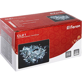 Гирлянда светодиодная Feron занавес тёплый белый свет 320 светодиодов (3x2 м)