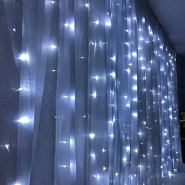 Гирлянда светодиодная Feron занавес белый свет 320 светодиодов (3x2 м)