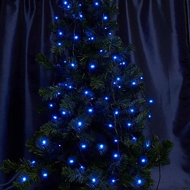Гирлянда светодиодная Feron нить синий свет 60 светодиодов (6 м)