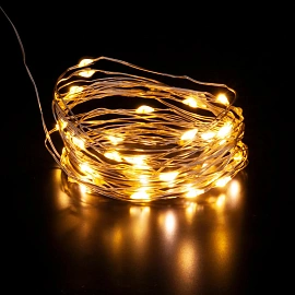 Электрогирлянда новогодняя Роса 200 LED ламп, длина 2000 cм,  арт.91911