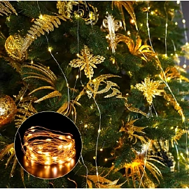 Электрогирлянда новогодняя Роса 200 LED ламп, длина 2000 cм,  арт.91911