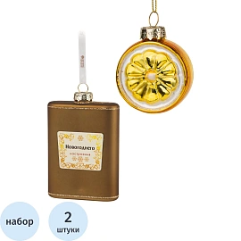 Набор украшений подвесных из 2 штук / 3,1x15x13,8см арт.89817