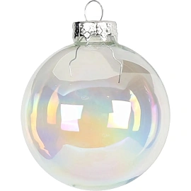 Набор шаров Жемчужный из стекла, 4 шт. 6х6х6см арт.90655