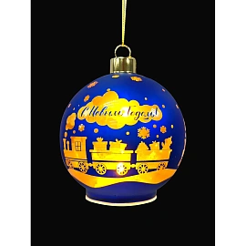 ИгрушкаУкрашение НГ подвесное со светодиодной подсветкой 8x9x8см. 95545