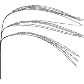 Украшение Magic Time Ветка ПВХ серебристое