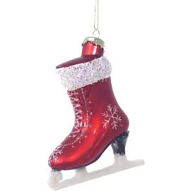 Новогоднее украшение на ёлку Коньки (8.5x3.5x11 см)