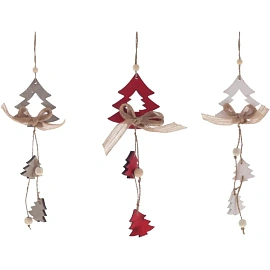 Украшение новогоднее Елка, L8 W0,5 H25 см, 3в., 401781