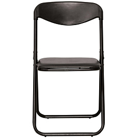 Стул офисный складной Jack black чёрный (экокожа, металл чёрный)