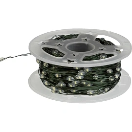 Гирлянда светодиодная Роса с контроллером 20м, 200LED, БЕЛЫЙ, IP20,303-265