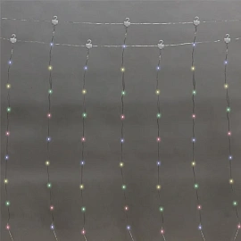 Электрогирлянда ДОЖДЬ ИЗ РОСЫ 3х2м,200LED,мультикол,IP20,USB,315-879