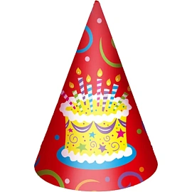 Колпачок Торт яркий 6шт/уп 6046323