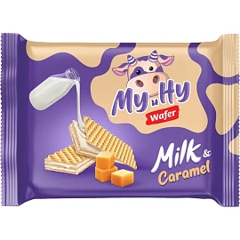Вафли Му и Ну Сладонеж карамельные с молочной начинкой, 70гx12шт/уп