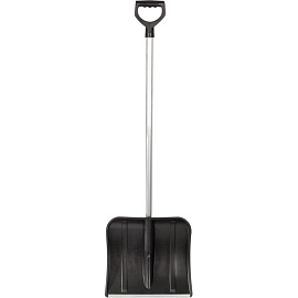 Лопата д/уборки снега с прямым алюминиевым черенком ковш 40х37см