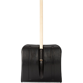 Лопата для уборки снега пластик 40x37 см с черенком 120 см (с ручкой на черенке)