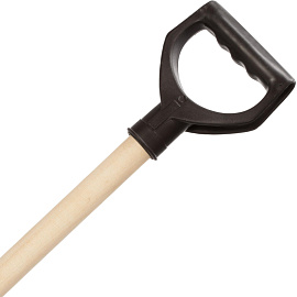 Лопата для уборки снега пластик 40x37 см с черенком 120 см (с ручкой на черенке)