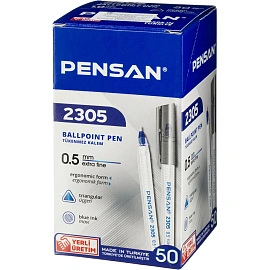 Ручка шариковая TRIANGLE 0,5мм трехгранный корпус - цвет чернил синий