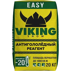 Реагент противогололёдный VIKING SNOW EASY 20 кг до -20С