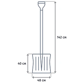Лопата д/уборки снега из поликарбоната ЭТАЛОН ORIGINAL_GPLP001