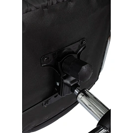 Кресло БР Комус Мебель EChair 658 экокожа (строчка ромб),черный, хром