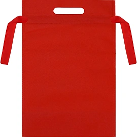 Мешочек для подарков Еловое настроение, 36x24x12см, красный,  НУ-6246