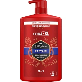 Гель для душа  + шампунь 3в1 OLD SPICE мужской  Captain 1л