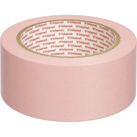 Клейкая лента малярная Vintanet 48 мм x 50 м влагостойкая легкоудаляемая розовая