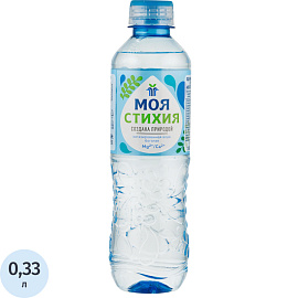 Вода минеральная Моя стихия природная столовая питьевая негаз ПЭТ 0,33л
