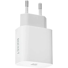 Зарядное устройство сетевое Rocket Space  20W, USB-C,белый(RWC503WH20SP-C) фото Зарядное устройство сетевое Rocket Space  20W, USB-C,белый(RWC503WH20SP-C)