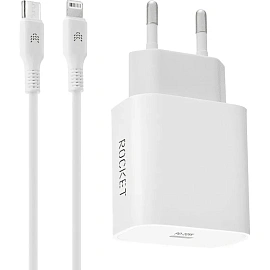 Зарядное устройство сетевое 20W USB-C+Light.RocketSp.Combo(RWCC504WH20CL-C) фото Зарядное устройство сетевое 20W USB-C+Light.RocketSp.Combo(RWCC504WH20CL-C)