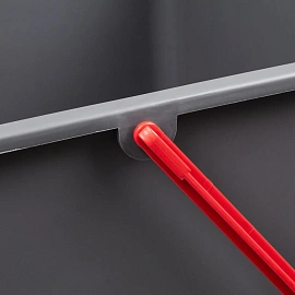 Ведро Росмоп 25 л пластик серое/красная ручка (с мерной шкалой, ударопрочное)