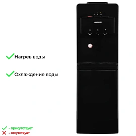 Кулер Hyundai H-WD2155E напольный электронный черный