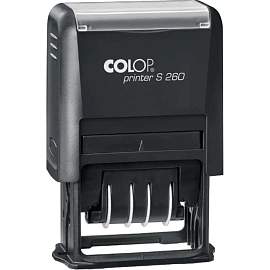 Датер автоматический буквенный Colop S260 (шрифт 4 мм, оттиск 24x45 мм)