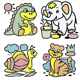 Раскраска серии Водная раскраска,набор  4шт, 9785912889677